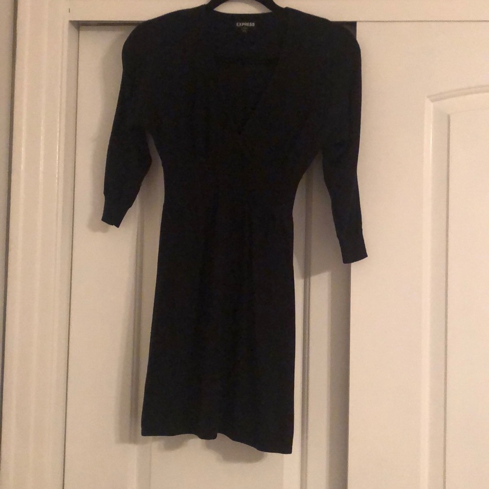 Black sweater dress